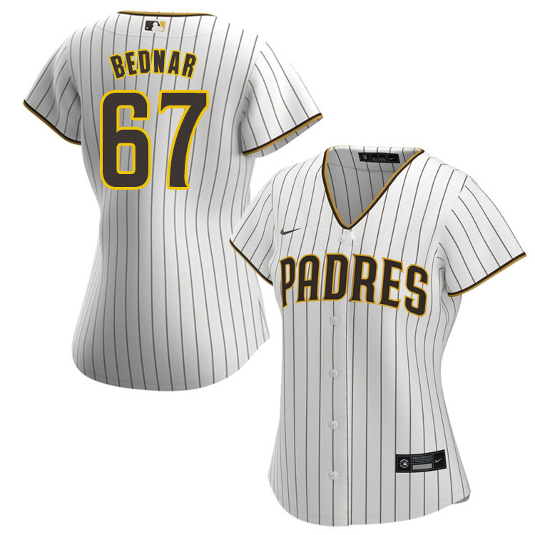 Nike Women #67 David Bednar San Diego Padres Baseball Jersey Sale-White